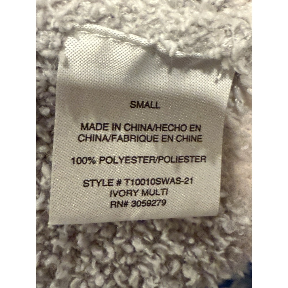 Altard State Sweater Women S Teddy Knit Ivory Pink Gray Pullover - Picture 7 of 7